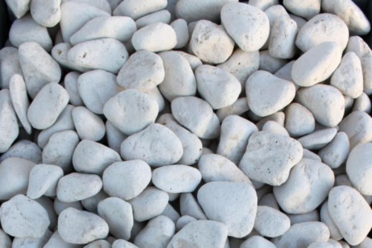 Белая галька галтовка (20-40 мм.)  купить в Омске от производителя, без посредников